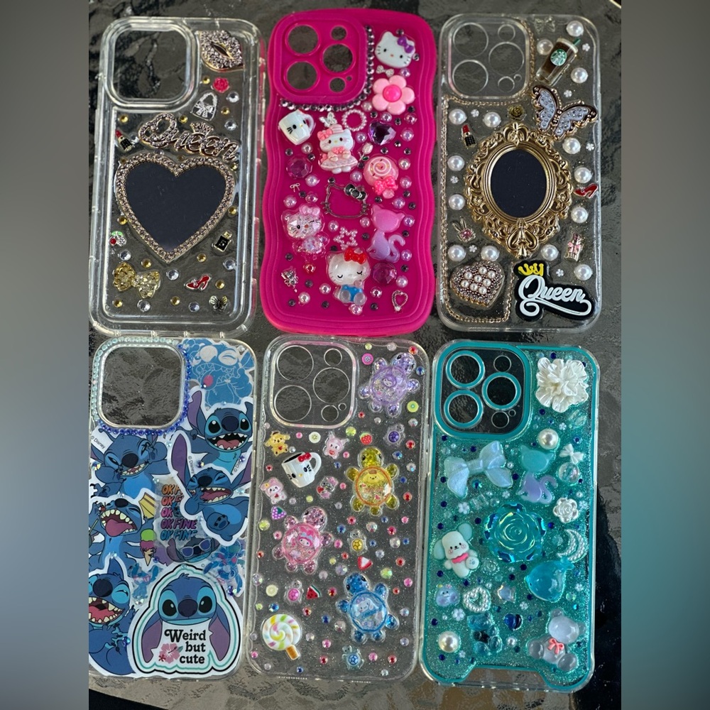 Decorative Phone Cases with Charms